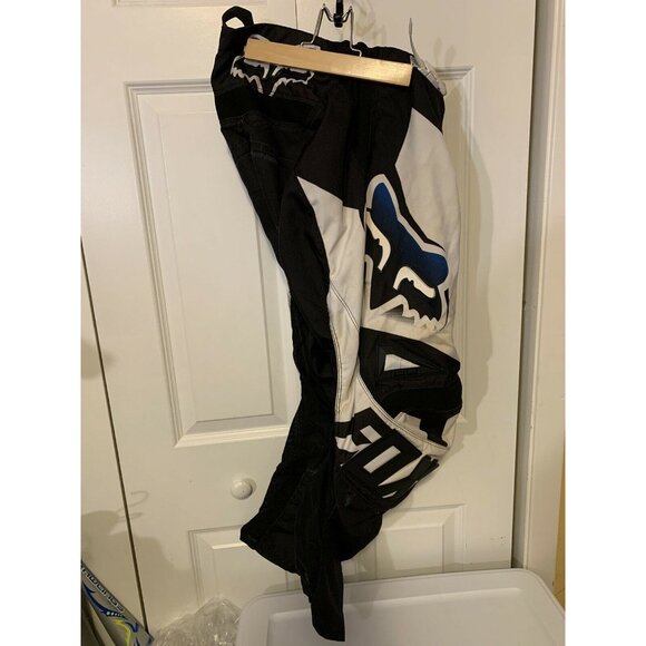 Fox Racing Bike Motocross Black White Blue Pants Men’s Sz 28 - Picture 6 of 11